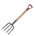 Garden pitchfork icon