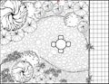 Garden plan black and white