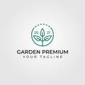 Garden Premium Logo Vector Illustration