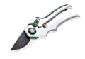 Garden pruner or scissors or pruning shear on an isolated white