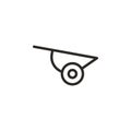 Garden, push card vector icon. Element of design tool for mobile concept and web apps vector. Thin line icon for website design