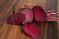 Garden raised beets Royalty Free Stock Photo