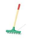 Garden rake. Agriculture tool. Royalty Free Stock Photo