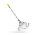 Garden rake, isolated on white background.