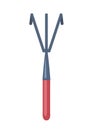 Garden red hand rake