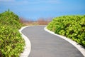 Garden road at Nusa Dua area Bali Royalty Free Stock Photo