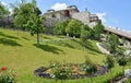 Garden of the Royal Palace, Budapest, Hungary Royalty Free Stock Photo