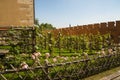 The Garden of the Royal Wawel Castle and Cathedral in Krakow Poland Royalty Free Stock Photo