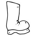 Garden rubber boots. Vector illustration of rubber boots.