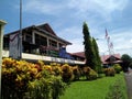 Garden of Sam Ratulangi international airport in Manado, North Sulawesi, Indonesia