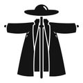 Garden scarecrow icon, simple style