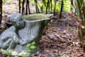 Garden sculpture birdbath