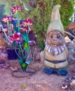 Garden Sculpture Display in Nevada Cactus Nursery Royalty Free Stock Photo