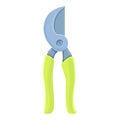 Garden secateurs icon, cartoon style Royalty Free Stock Photo