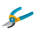 Garden secateurs icon, isometric style Royalty Free Stock Photo