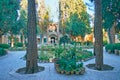 In garden of Shah Nematollah Vali Shrine, Mahan, Iran