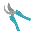 Garden shears with plastic handles