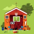 Garden shed Royalty Free Stock Photo