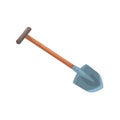 Garden shovel, agriculture tool cartoon vector Illustration