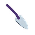 Garden shovel for digging the earth, isolated on a white background. A tool for transplanting plants