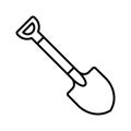 Garden shovel icon Shovel for digging and construction Royalty Free Stock Photo