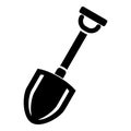 Garden shovel icon, simple style Royalty Free Stock Photo