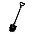Garden shovel icon, simple style Royalty Free Stock Photo