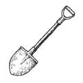 Garden shovel sketch