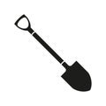 Garden shovel vector icon.