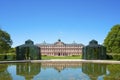 The garden side of the residence castle in Rastatt Royalty Free Stock Photo