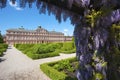 The garden side of the residence castle in Rastatt Royalty Free Stock Photo