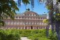 The garden side of the residence castle in Rastatt Royalty Free Stock Photo