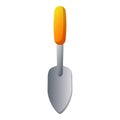 Garden small shovel icon, cartoon style