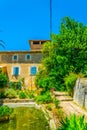 Garden at Son Marroig, former mansion of Archduke Luis Salvado, at Mallorca, Spain Royalty Free Stock Photo