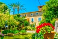 Garden at Son Marroig, former mansion of Archduke Luis Salvado, at Mallorca, Spain Royalty Free Stock Photo