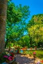 Garden at Son Marroig, former mansion of Archduke Luis Salvado, at Mallorca, Spain Royalty Free Stock Photo