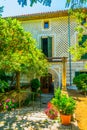 Garden at Son Marroig, former mansion of Archduke Luis Salvado, at Mallorca, Spain Royalty Free Stock Photo