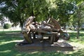 Garden statue in Wien capital city of Austria