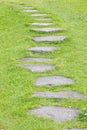 Garden stone nature pathway Royalty Free Stock Photo