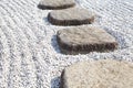 Garden stone nature pathway Royalty Free Stock Photo