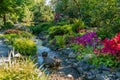 Garden Stream Landscape 2 Royalty Free Stock Photo