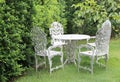 Garden table and chairs