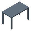 Garden table icon, isometric style Royalty Free Stock Photo