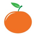 Garden tangerine or mandarine icon