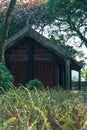 Garden Temple with lush green vegitation in South East Asia