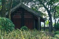 Garden Temple with lush green vegitation in South East Asia