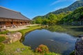 The garden of Tenryuji Temple.Tenryuji Temple located in Kyoto`s Arashiyama district.Tenryuji Temple is Zen temple