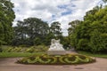 Garden tete d or Parc de la Tete d`Or in Lyon, France. Garden named by Gold Head for tresor. Park of the golden head in Lyon, F