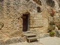 The Garden Tomb, rock tomb in Jerusalem, Israel Royalty Free Stock Photo