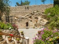 The Garden Tomb, rock tomb in Jerusalem, Israel Royalty Free Stock Photo